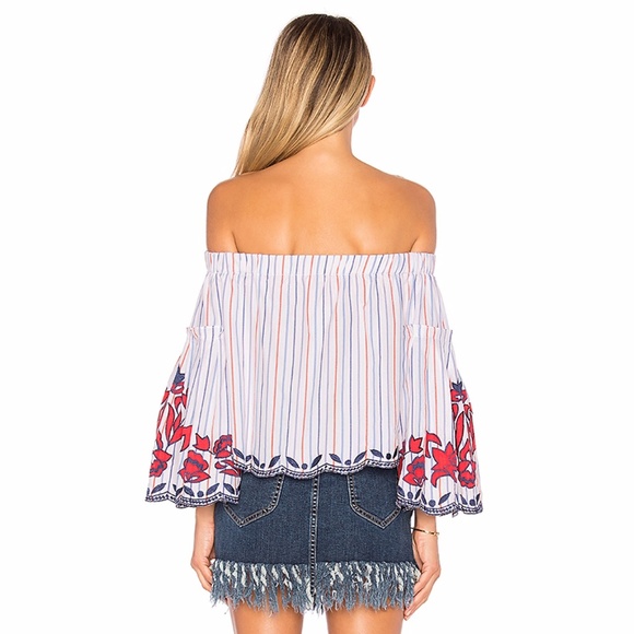 Parker Dane Off Shoulder Striped Top - Picture 4 of 5